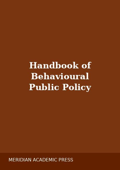 Handbook of Behavioural Public Policy cover